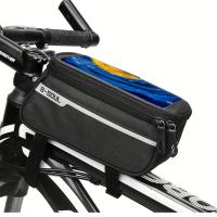 Bolsa De Manillar Para Bicicleta B-SOUL Front Beam Bag Compatible Con Bicicletas De Montaña Y Carretera Bolsa Táctil Para Móvil - details 5