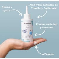 Animally EAR CLEANER 125 Mililitros Limpiador de oídos para Perros y Gatos. Textura Gel, Transparente - details 3