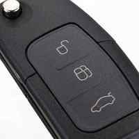 Banner - Carcasa mando llave de coche 3 botones compatible con Ford