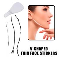 40Pcs/set Almohadillas De Caras Invisibles Instantáneas V-Forma Elevación De Piel Flácida Línea Delgada Adhesivo Para Barba Y Barba - details 1