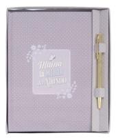 SET LIBRETA CON BOLIGRAFO MENSAJE: " MAMÁ LA MEJOR DEL MUNDO" DCASA - details 2