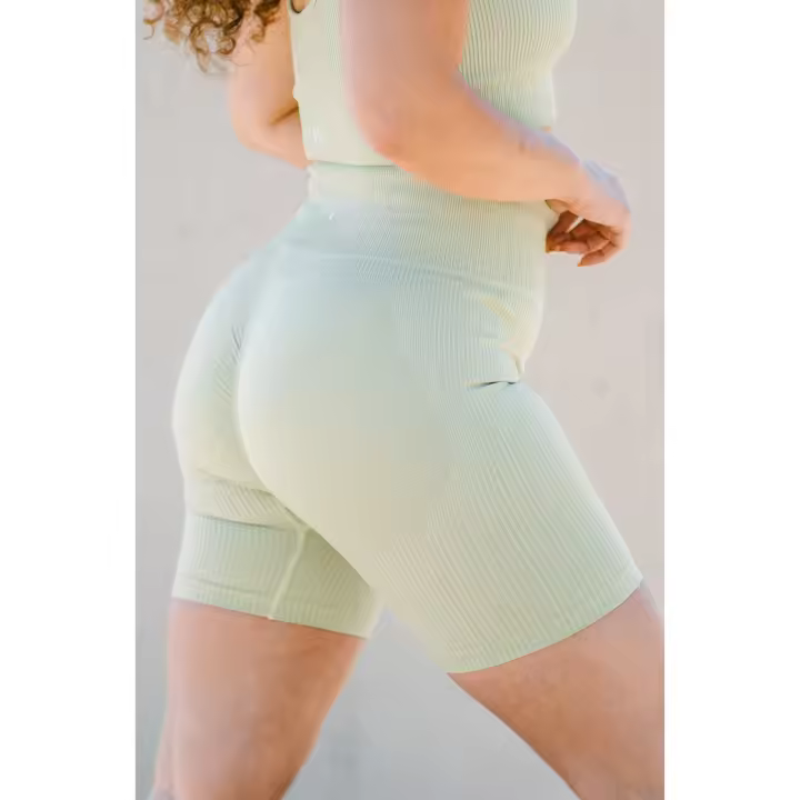 LYOM™ LYOM™ Aesthetic Ribbed Shorts - Lime SHORTS - 1