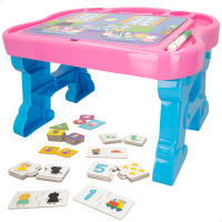 Peppa Pig - Mesa infantil Peppa Pig 10 juegos en 1 con pizarra y rotulador para dibujar, Mesa de dibujo, Escritorio educativo, Mesas infantiles, Regalo para niños 2 años - details 0
