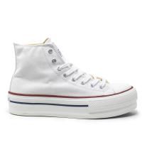 Zapatillas de lona mujer VICTORIA 1061101 BOTA BASQUET DOBLE PISO, BLANCO 15953 XL - details 2