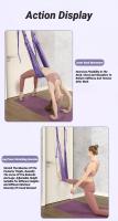 Cinta De Aerial Yoga Ajustable Para Mujeres Equipo De Gimnasio Para Estiramiento Y Flexiones De Piernas Hammock De Entrenamiento De Cuerda Pull Rope - details 10