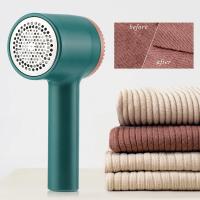 Desfibrillador De Pelo Para Ropa Recargable Trimmer De Bolas De Pelo Fuzz Pellets Esmerilador De Tela Para Suéteres Y Ropa Electrónico Eliminador De Pelusa - details 1