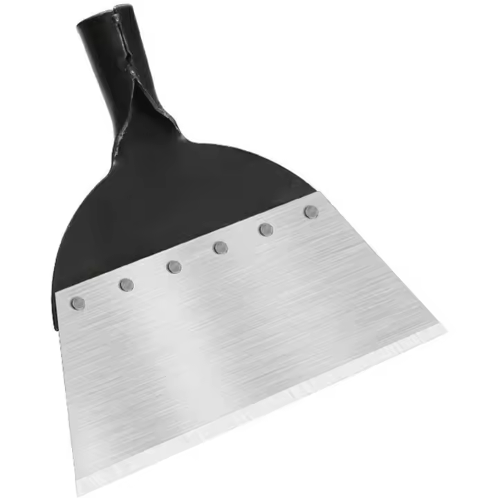 Pala de limpieza de jardín Pala plana de acero multifuncional para plantar suelo y desmalezar herramientas agrícolas Pala de desmalezar 1 pieza Plata Negro Tamaño 21 * 25,5 cm - 1