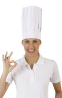 Gorro alto de Chef con tu nombre. Elige la opción que más te guste, gorro y delantal a juego. Ropa de cocina con tu toque personal. - details 7