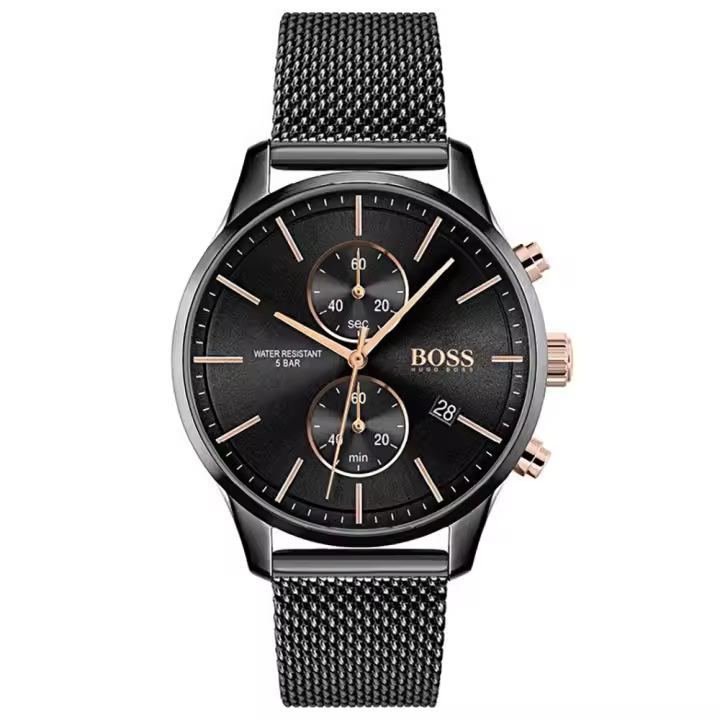 Reloj Hugo Boss Para Hombres Analógico de Cuarzo Cronógrafo Modelo 1513811, Esfera de 42MM - 1