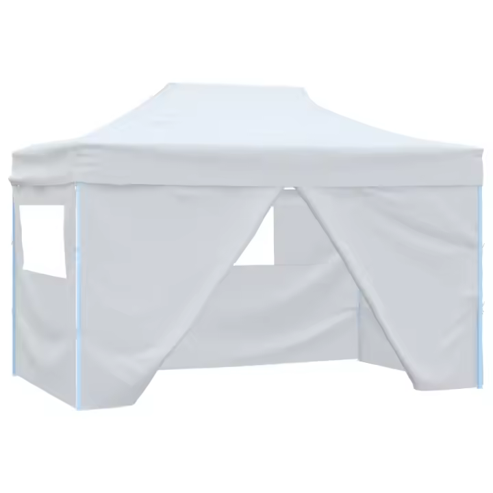vidaXL Carpa Plegable Profesional 4 Paredes Acero Celebraciones Color Antracita,  Azul,  steel white y mas - 1