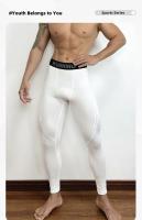 Pantalones De Compresión Para Hombre Terciopelo Secado Rápido Deporte Entrenamiento Fitness Leggings Sexys Para Gimnasio - details 7