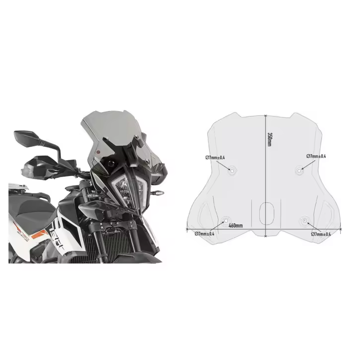 Givi Cupula Ktm 790 Adventure/r 19 Ahum Ahumado - 1