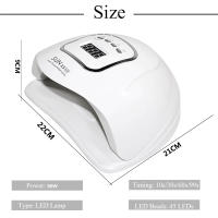 Secador De Uñas Profesional Luz LED UV ELD De Alta Potencia Con Sensor Automático Para Manicura Equipo De Salón De Belleza - details 11