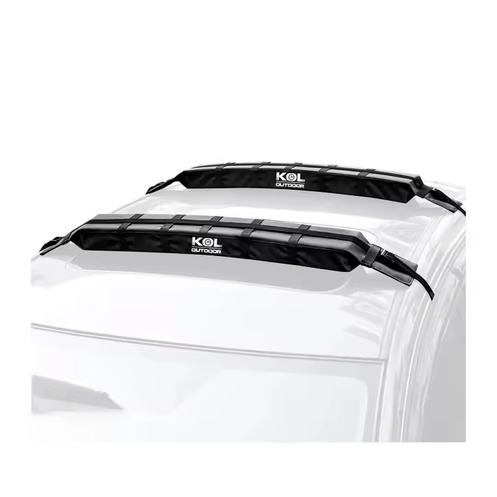 BACA FOAM PARA COCHE KOL OUTDOOR (SOFT ROOF RACK) 2 BRAZOS ACOLCHADOS CON CORREAS PARA TRANSPORTAR KAYAK , TABLA SURF O PADDLE SURF - 1