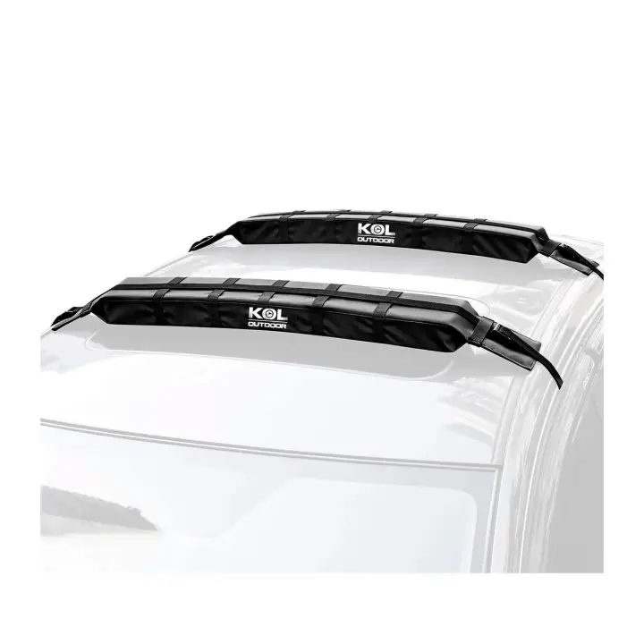 BACA FOAM PARA COCHE KOL OUTDOOR (SOFT ROOF RACK) 2 BRAZOS ACOLCHADOS CON CORREAS PARA TRANSPORTAR KAYAK , TABLA SURF O PADDLE SURF - 1