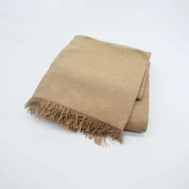 Colcha Multiusos Foulard para Cama y Sofá, Modelo Roma, Estampado, Color Lino, Cañete - 1