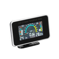 Medidor Digital De Automóvil 3-en-1 LCD Para Aceite Voltaje Temperatura Del Agua Universal Para Coche Camión SUV RV 9-36V - details 10