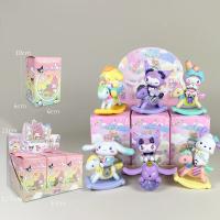 Figura De Acción Sanrio En Caja Sorpresa Melody Kuromi Pochacco Cinnamoroll Rocking Horse Childishness Regalo De Juguetes Para Niños Y Adultos - details 0