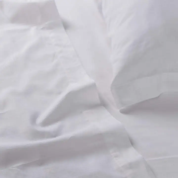 Llartextil Sábana Encimera Classic Blanco 144 Hilos Algodón - 1