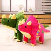 Juguete De Peluche Grande 40cm Triceratops Stegosaurus Creativo Dinosaurio Relleno Para Niños Regalo De Cumpleaños Material Suave - details 1