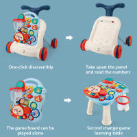 Juguetes andador para bebe,Cochecito de bebé andador ,Regalo de baloncesto para niños con mesa de juego de juguetes.-A3 - details 4