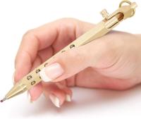 Pluma de la firma, bolígrafos de escritura de estilo retro laton tinte de gel, suministros de escuela de oficina, artículos de escritura de laton negro para escritura portátil - details 3