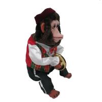 Juguete De Peluche Mono Para Niños 27cm Con Sonido Y Toque Inducción Performance De Cumpleaños Regalo Electrónico Tejido De Algodón - details 1