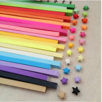 80 PCS De Papel Para Origami Y Quilling Lucky Star Decoración De Hogar Y Boda Herramienta De Manualidades Para Regalo - details 2