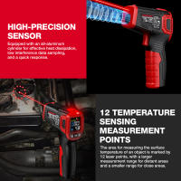 HABOTEST HT650 Termómetro Digital Infrarrojo No Contacto Para Pizza BBQ Asador Industry Láser Medidor De Temperatura Handheld - details 13