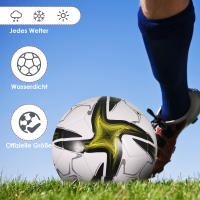 Bola De Fútbol Profesional Tamaño 5 PVC Para Entrenamiento Y Competencias Deporte Oficial Bolsa De Algodón Mecánica De Sujeción - details 9