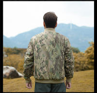 Chaqueta De Piloto MA-1 Para Hombre Estilo Militar Con Estampado De Camuflaje Chaqueta De Béisbol Gruesa De Algodón Para Otoño E Invierno Cierre De Cremallera - details 28