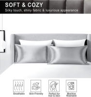 Funda De Almohada De Seda JuwenSilk Natural Mulberry Seda Suave Para Queen Standard Técnica Tejida Ecológica Y No Toxicidad - details 3