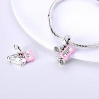 Colgante De Serie Trabajo Y Carrera En Color Plata Para Pulsera Pandora DIY Joyería Para Mujer Zirconia Metálica De Plata - details 15
