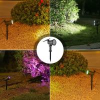 Luces De Punto Solar RGB 9 LED Para Exterior IP65 Impermeables Con Ajuste De Luminosidad Para Decoración De Jardín Y Paisaje - details 1