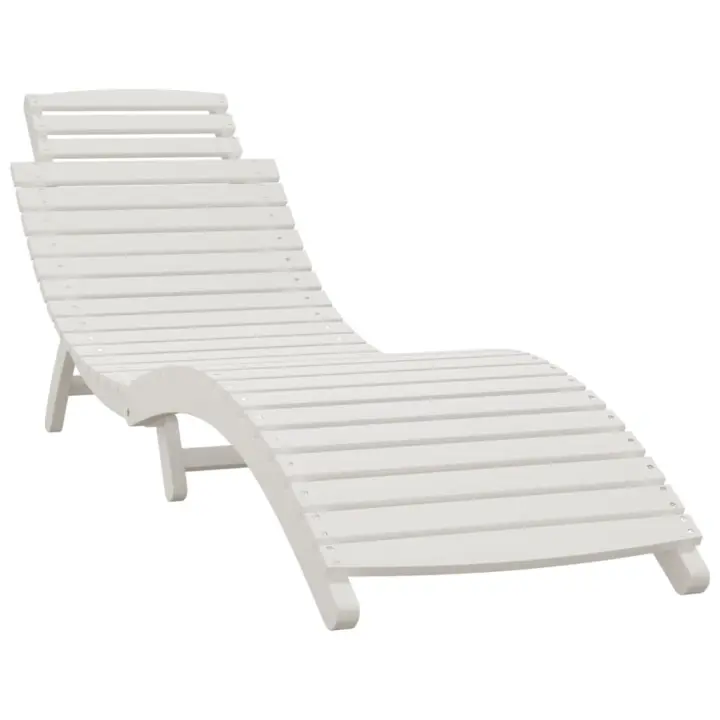 vidaXL Tumbona de madera maciza acacia 184x55x64 cm Sillas de Exterior Ideal para jardín, playa, piscina, terraza Tumbona Piscina Tumbonas Playa Tumbonas Jardín Exterior - 1