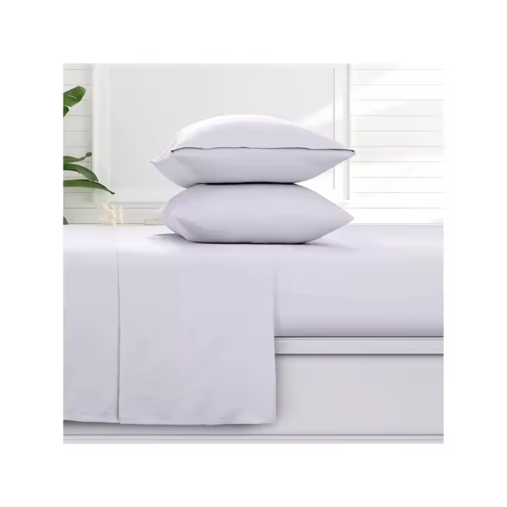 STARLEY-Juego de Sábanas de 4 Piezas – Sábana Bajera Ajustable – Encimera - Dos Fundas de Almohada de 50x80cm.100% algodón - 1
