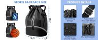 Mochila Deportiva Ligera De Nylon Impermeable Para Fitness Y Baloncesto Gran Capacidad Bolsa De Deporte Al Aire Libre - details 1
