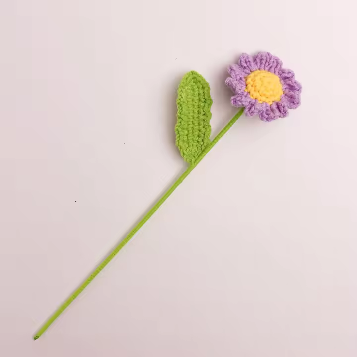 Flores Creativas De Hilo Tejido a Mano En Estilo Margarita Para Decoración De Fiesta Boda Regalo DIY Sin Personalización - 1