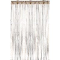 Cortina Decorativa De Puerta 100cm X 200cm Divisor De Habitación Para Bodas Coffee House Restaurante Trenzado De Hilo Plateado Y Poliéster Alta Calidad - details 6