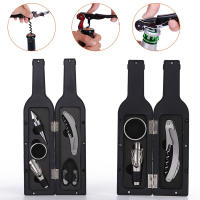 Juego De Herramientas Para Botellas Navideñas En Forma De Botella Con Abrebotellas Y Corchos Metálicos Para Barra Eco-amigables Accesorios Para Hogar Y Bares - details 0