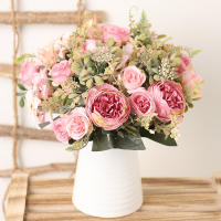 Rosa De Seda Blanca Para Otoño 30cm Flores Artificiales Para Boda Decoración De Mesa Hogar Arreglo Floral Lujo DIY - details 2
