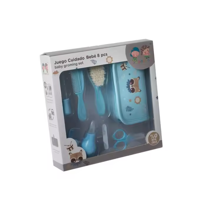 Gamberritos Neceser Bebé 8 Piezas, BPA 0% - Kit Completo de Cuidado e Higiene para el Bebé - 1