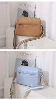 Bolso De Hombro Para Mujer En Cuero Sólido Con Correa Ancha De Tela Bolso Cruzado De Moda Con Cierre De Cremallera Bolsa De Mano Versátil - details 19