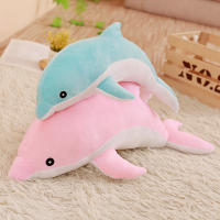 Gran Peluche Delfín Juguete De Animal Marítimo Suave Para Niñas Muñeca Bebé Almohada Para Dormir Regalo De Navidad Cumpleaños Halloween Para Niños - details 6