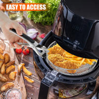 Rack De 3 Capas Para Air Fryer En Acero Inoxidable Con Pies Ajustables Herramienta De Hornear Accesorios Para Air Fryer Dehydrador - details 4