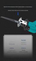 Tecnología Alemana】High Power Lithium Ion Chainsaw - Cordless Reciprocating Saw Handheld Electric Saw Outdoor Cutting Saw Portable Chainsaw Multi-scenario Applicable (Carpentry/Metal/Arbor). - details 1