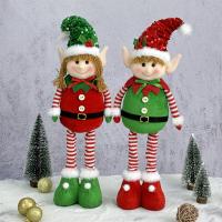 2pcs Muñecos De Enano Navideños Telescopio Para Colgar En La Puerta Decoraciones De Elfos Para Niños Regalos De Navidad - details 0