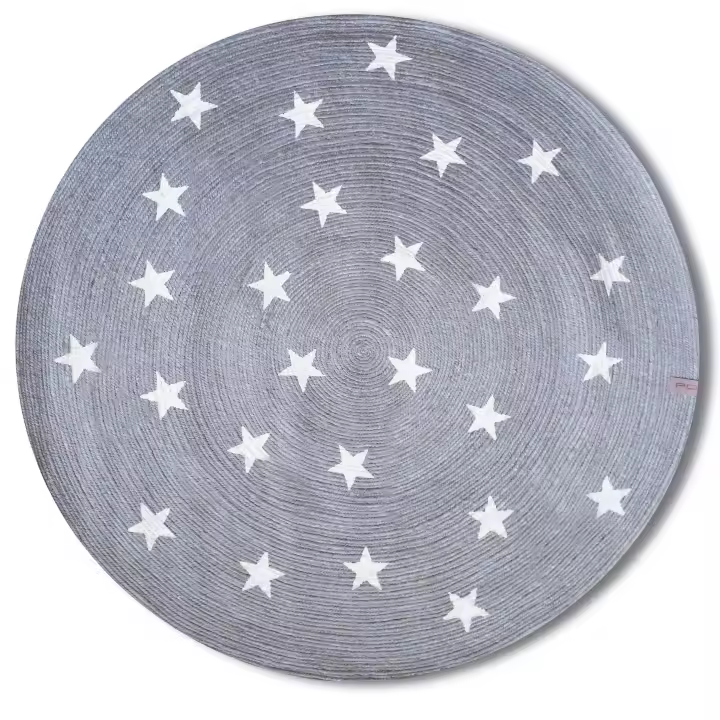 Parentesi Quadra  -  ALFOMBRA VINTAGE ESTRELLAS GREY - 1