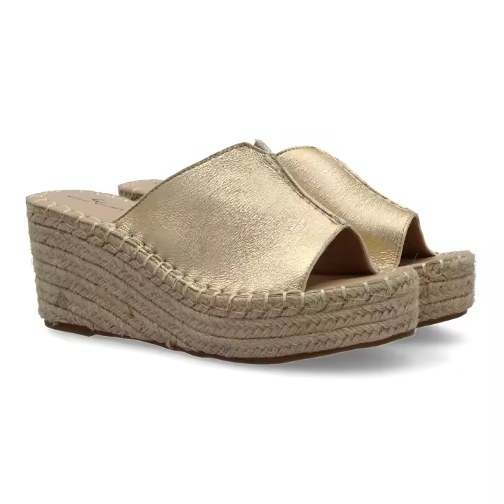 Davinia Shoes Alpargata de mujer de yute tipo zueco, comodas y elegantes, detalles de costuras con puntera abierta ideales para primavera verano. Shoes&Blues.es TF5154 - 1