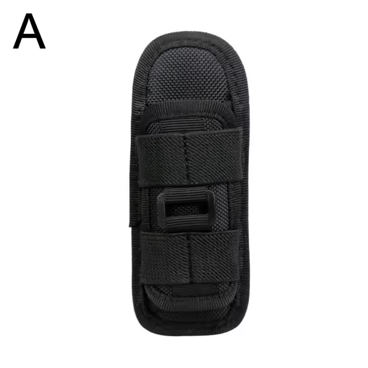 Funda Para Linterna Táctica Con Portarretratos Rotativo Y Clip De Cinturón 360 Grados Con Correa De Carabiner KITPIPI Material De Nylon - 1